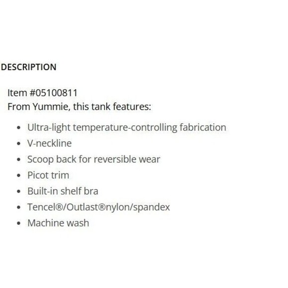 Yummie by Heather Thomson Womens Sz L/XL Seamless 2-Way Shaping Tank Top Nude - Picture 10 of 10